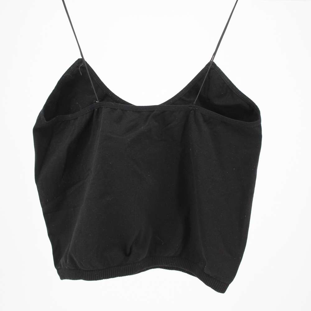 Intimately Free People Women's Black Seamless Spaghetti Strap Crop Cami Size M/L - Picture 2 of 4